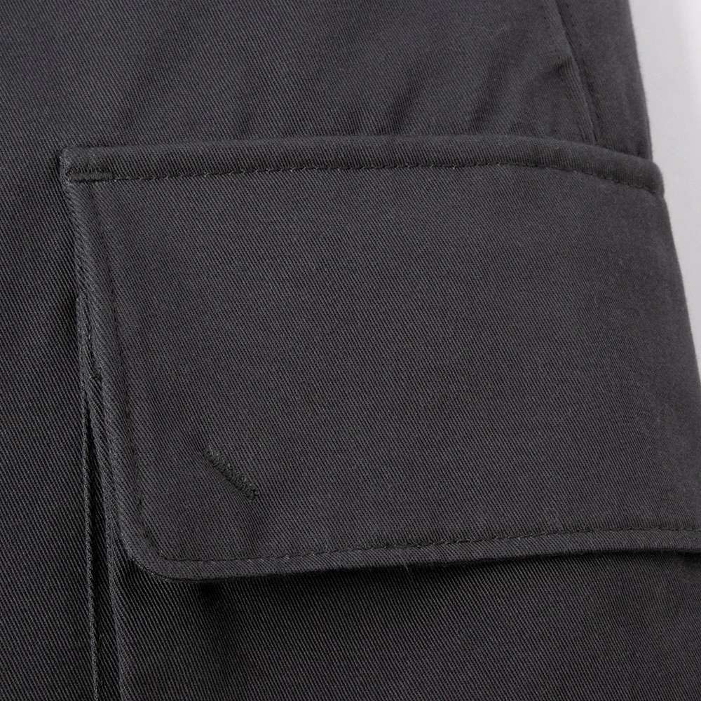 charcoal cargo pants pocket detail