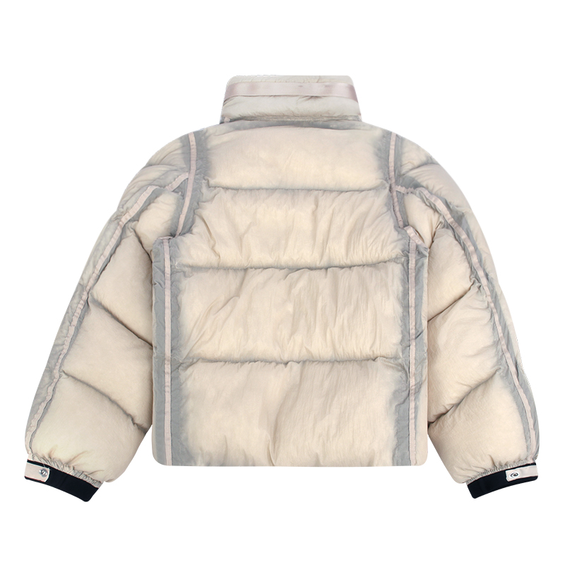 techwear puffer jacket back view