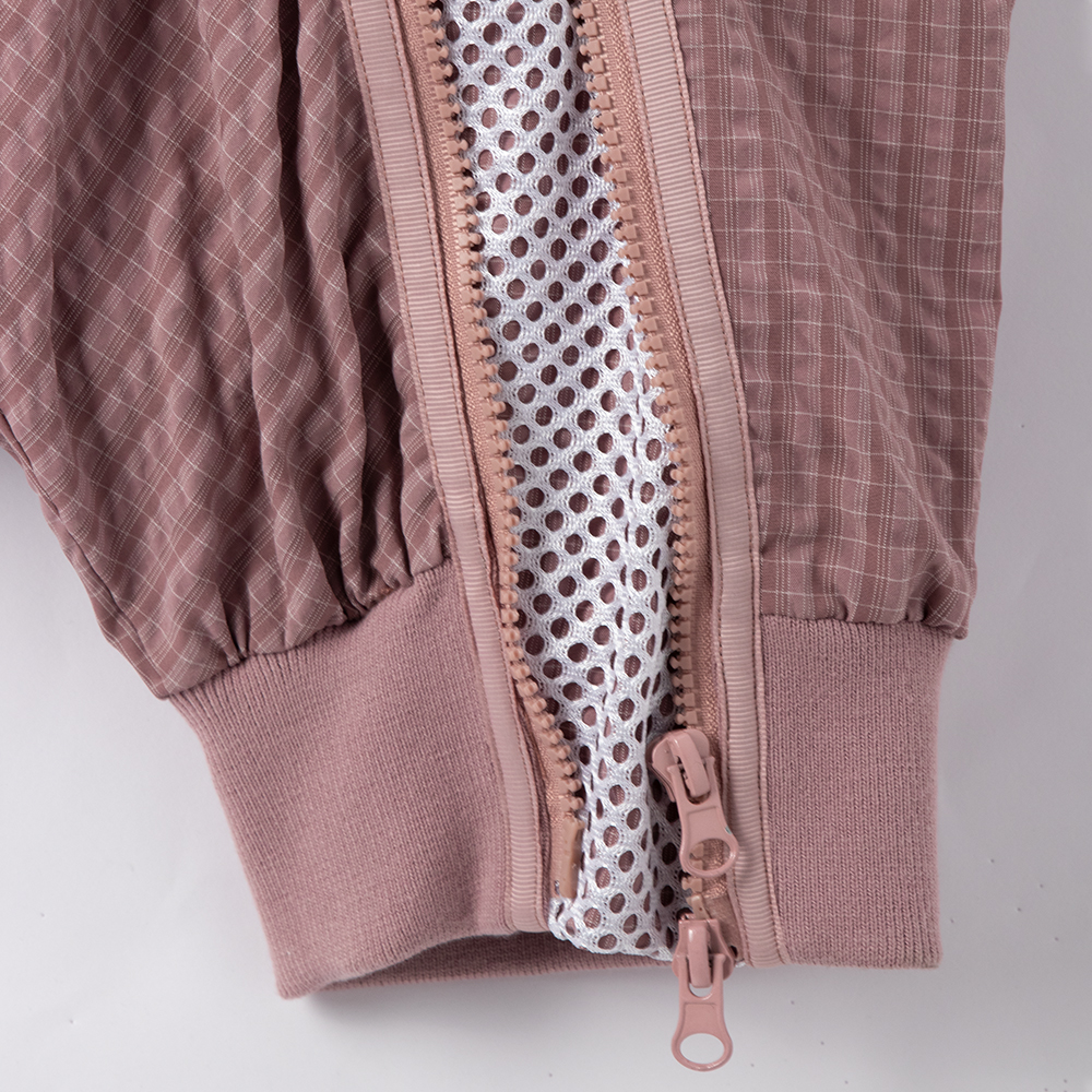 custom performance track jacket breathable mesh detail