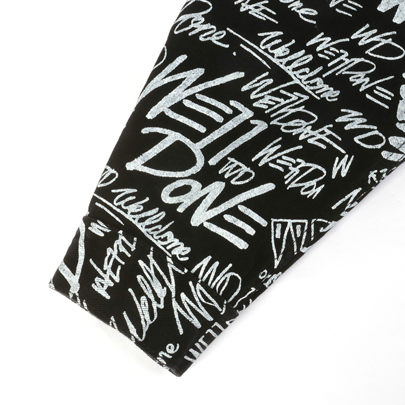private label denim jacket manufacturer front