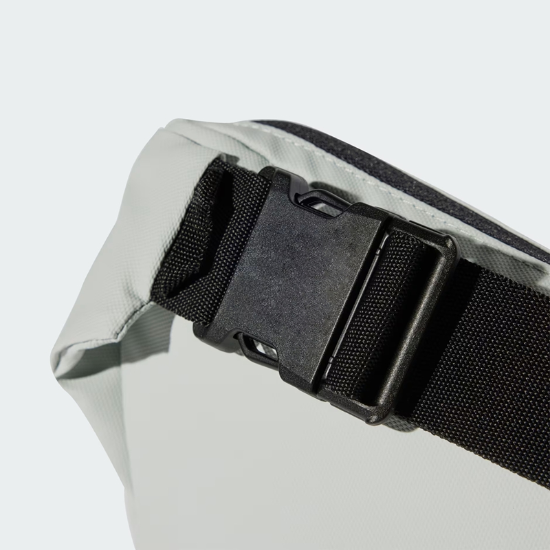 light grey waist pack buckle detail