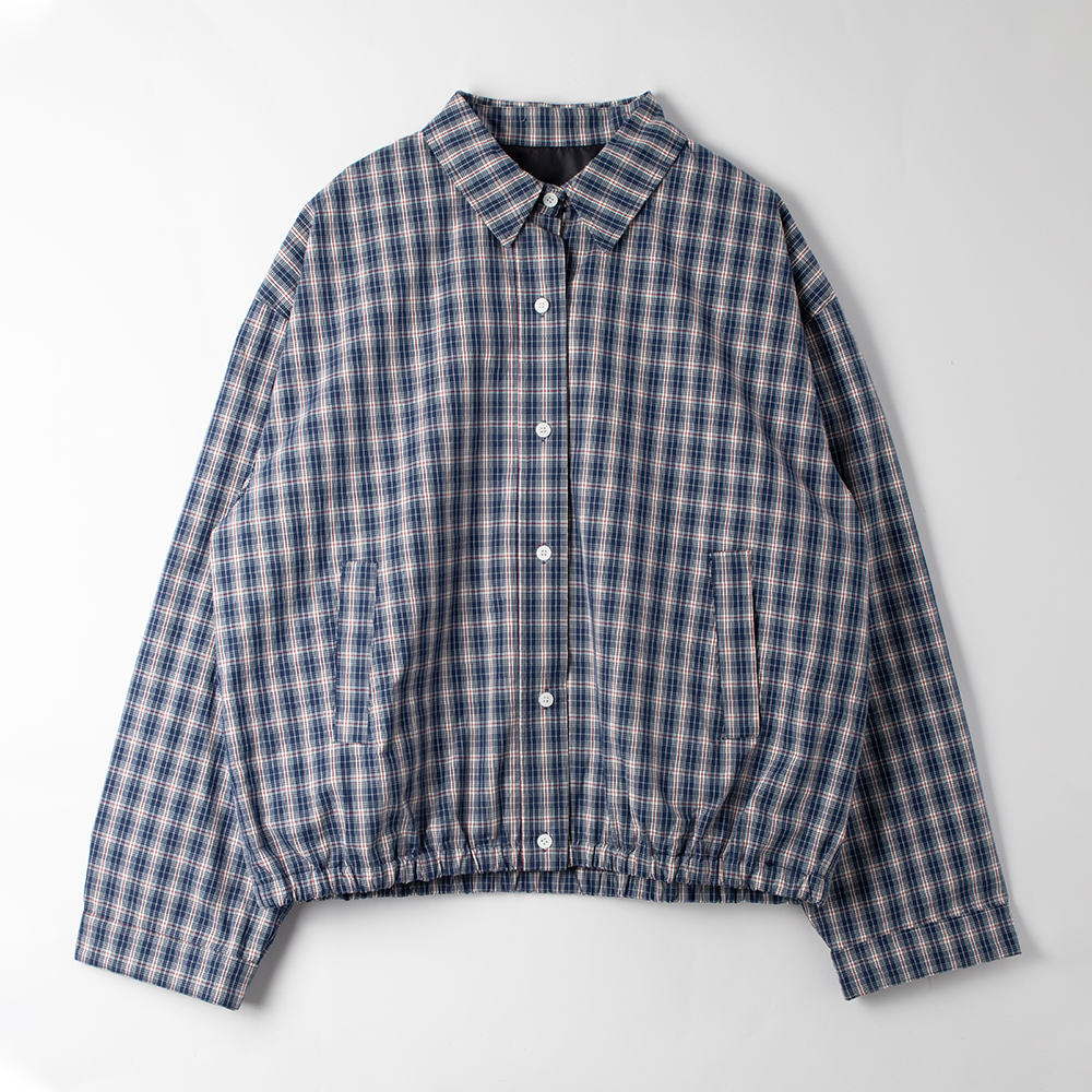 plaid harrington jacket
