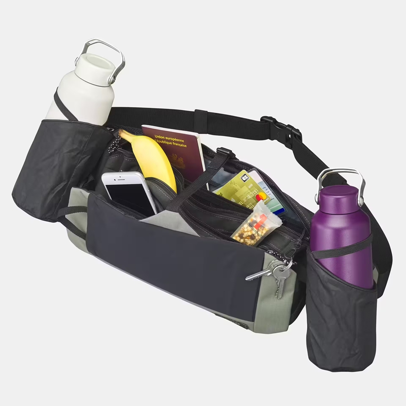 outdoor waist bag interior detail