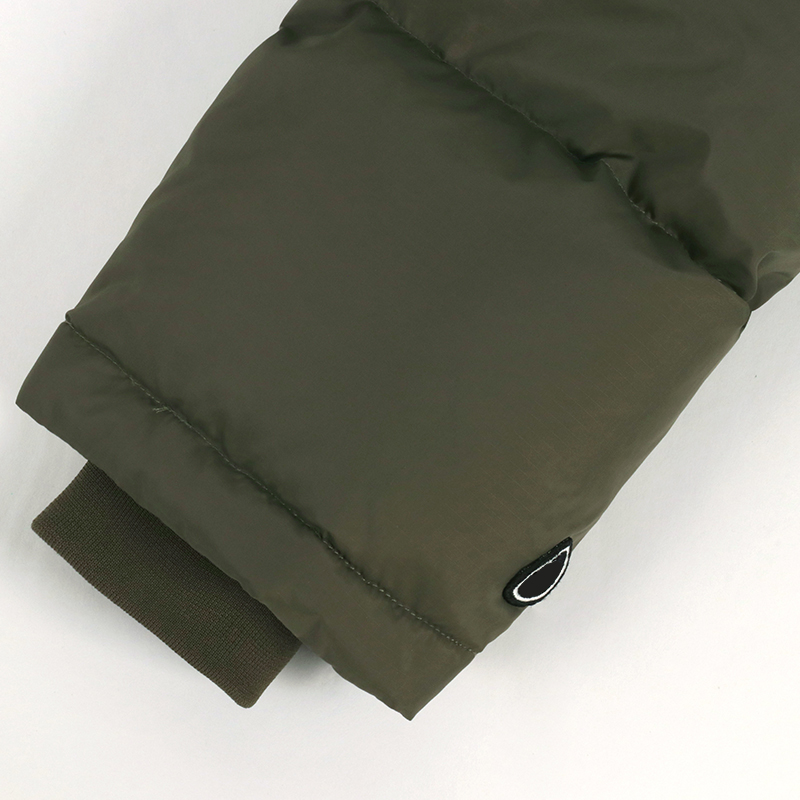 long puffer coat sleeve details