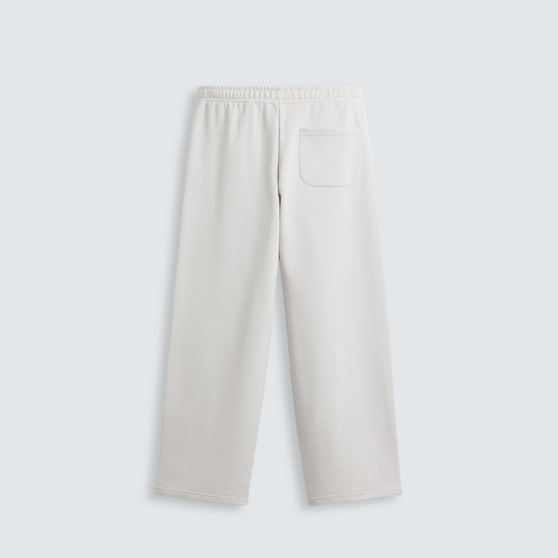 wide leg fleece sweatpants back view