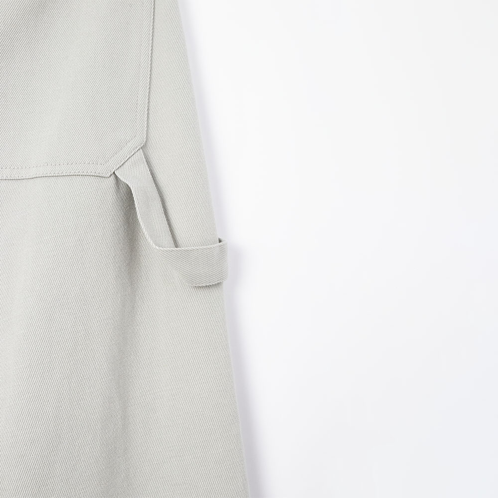 wide leg workwear trousers fabric detail