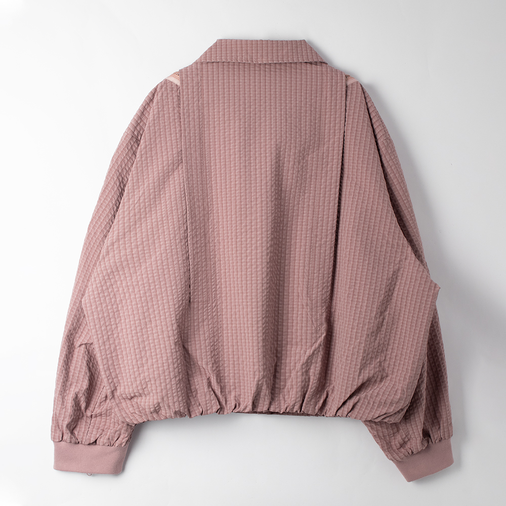 mesh panel track jacket activewear jacket manufacturer back view