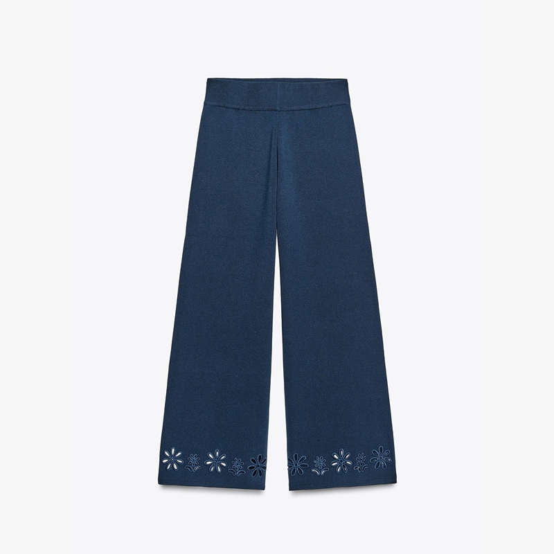 knit wide leg pants