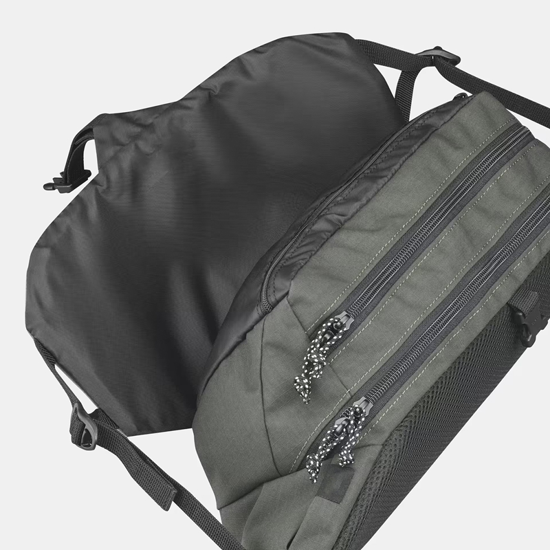 light grey waist pack pocket view