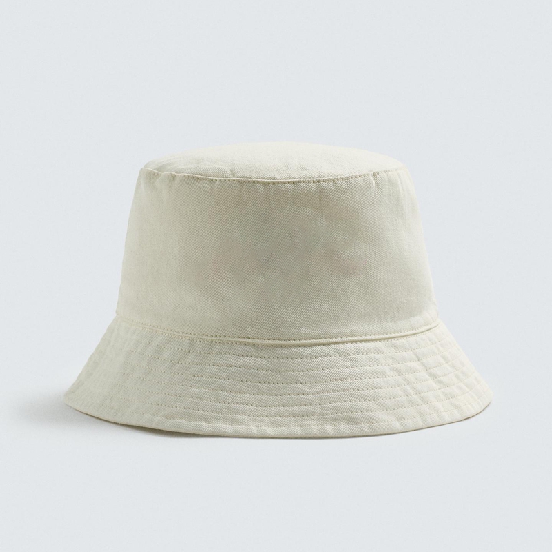 cream cotton bucket hat