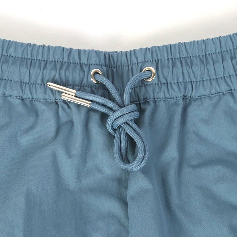 color block nylon track pants waistband detail