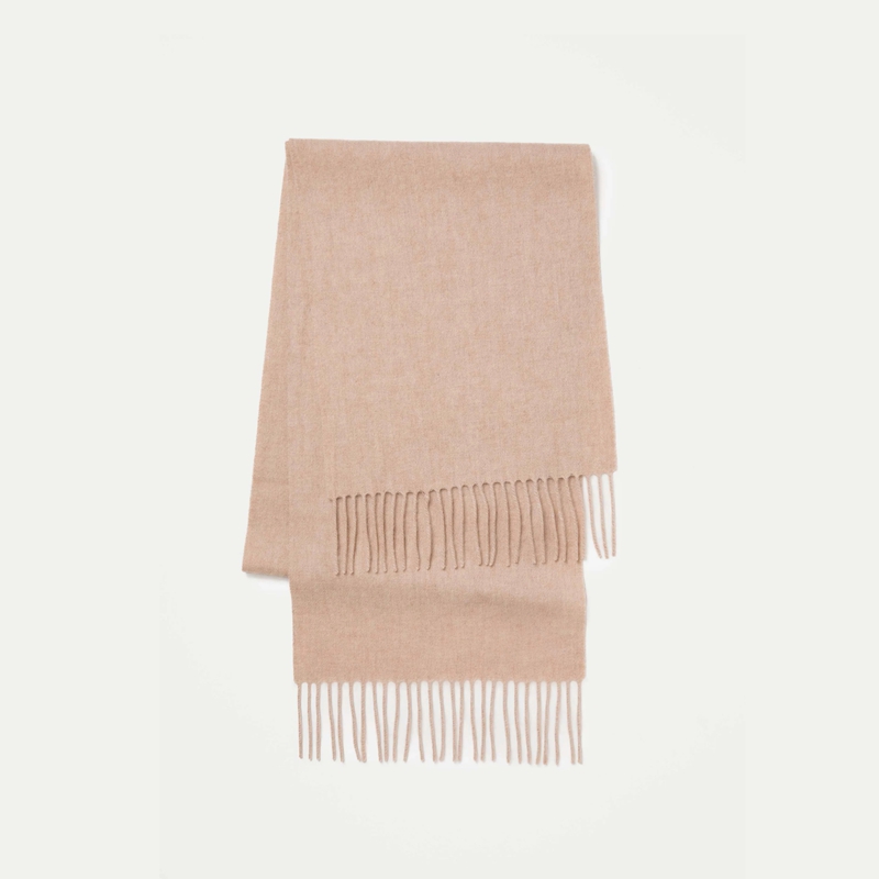 minimalist neutral-toned everyday scarf