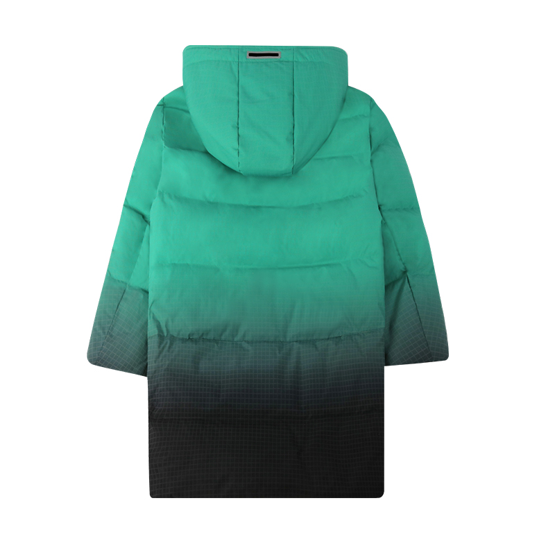 gradient puffer coat back view
