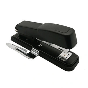 Office metal portable half strip stapler with staples remover