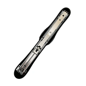 New design office quality plastic black half strip staples stapler