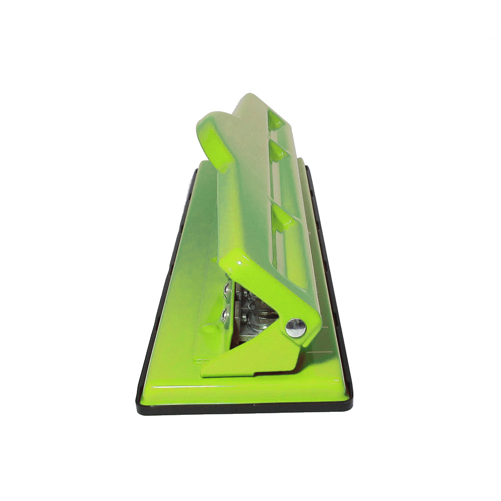green 11 holes paper punch