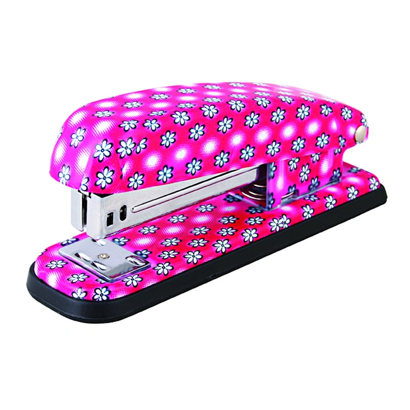 Office standard half strip 24 6 booklet flower printed floral stapler
