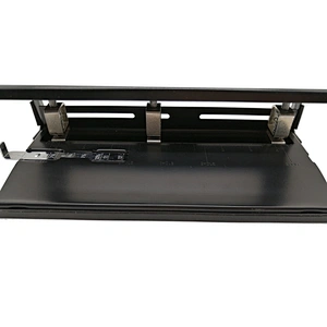 Black metal adjustable 12 sheets hole puncher 3 hole puncher for binder