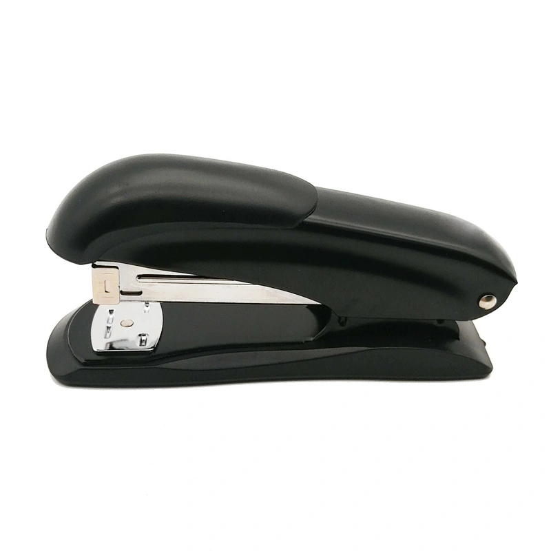 Office cheap price desk black metal half-strip stapler