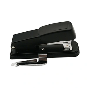 Office metal portable half strip stapler with staples remover