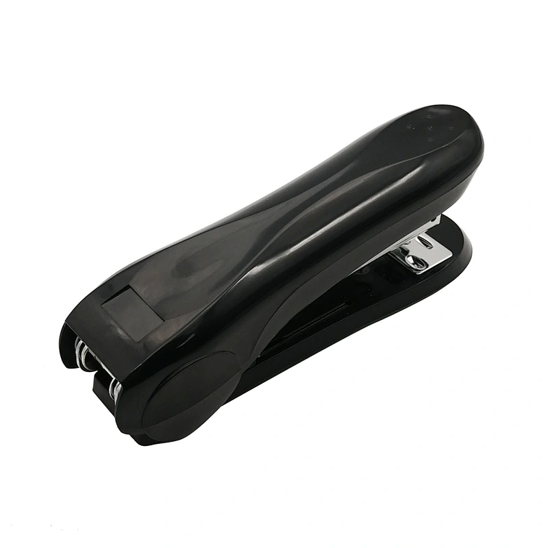 New design office quality plastic black half strip staples stapler