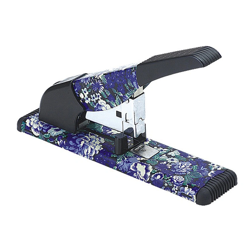 Special floral printed big size 100 sheets heavy duty stapler