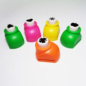 Office metal craft punch heart flower shaped hole punch