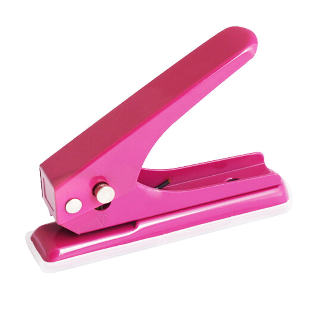 desktop metal single hole paper punch