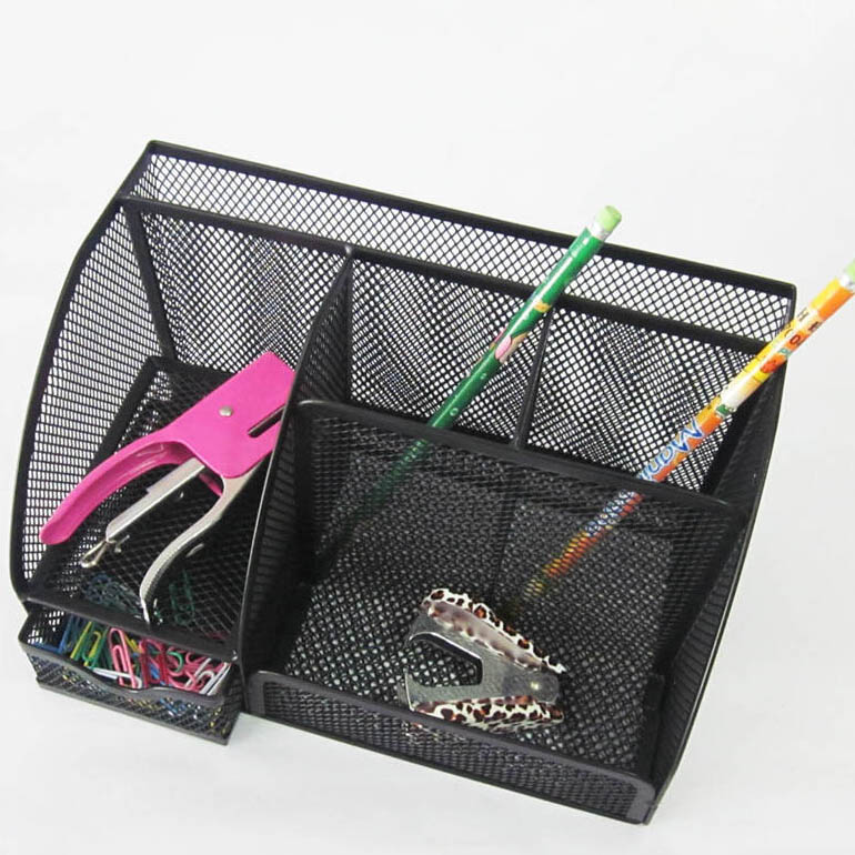 metal mesh desk organizer