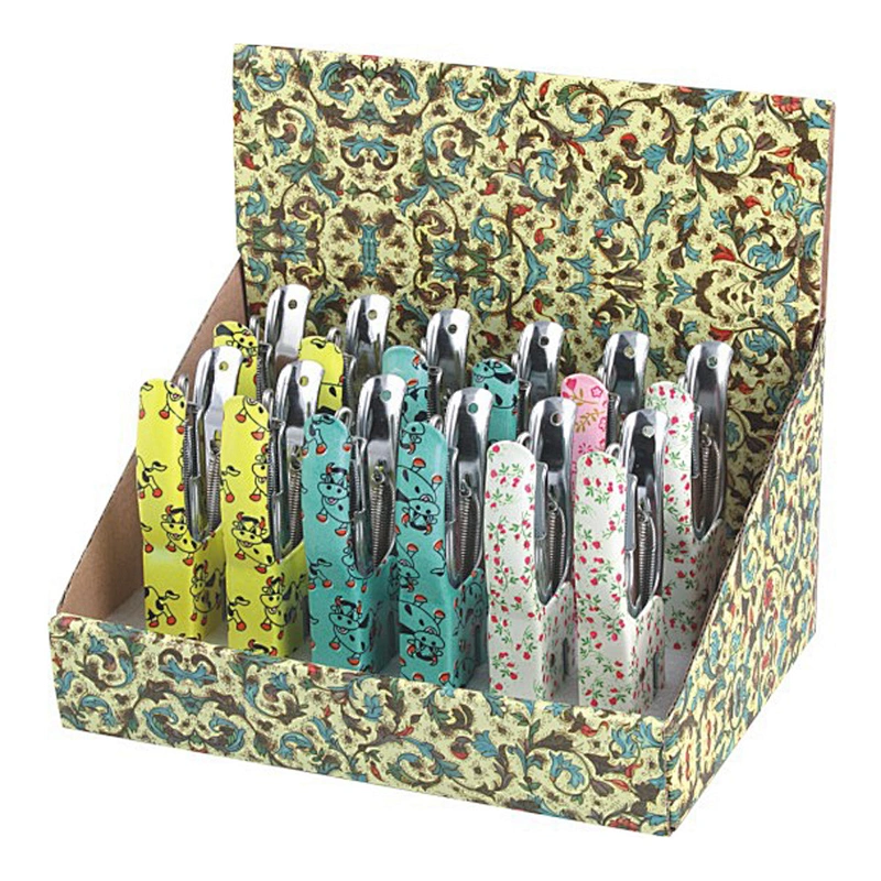 Floral mini No.10 staples office printed hand plier stapler