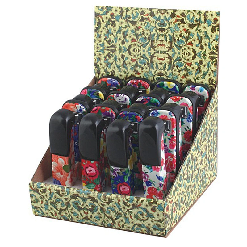 Office desktop half strip fancy floral printing flower stapler