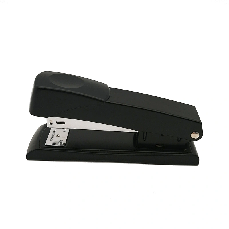 Офисный стандартный металлический черный полуполосный степлер для бумаги