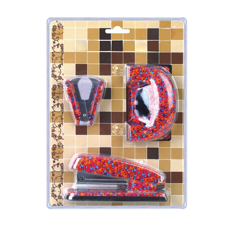 Floral Printed Desktop Accessories 3 pieces gift stationery sets