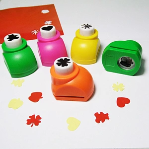 Office metal craft punch heart flower shaped hole punch