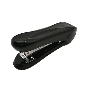 New design office quality plastic black half strip staples stapler