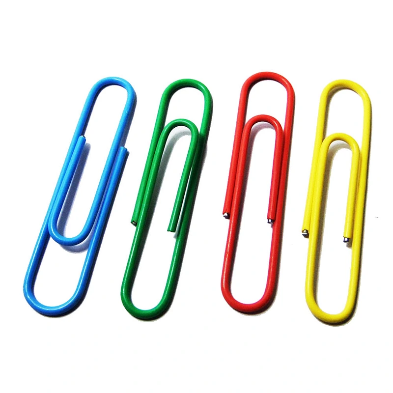 Wholesale office desktop 50mm plastic jumbo paper clips