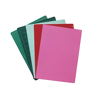 Colorful flexible PVC 3 layers self healing a4 cutting mat