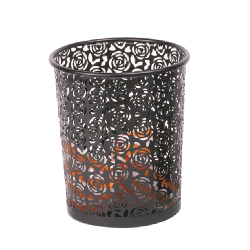 flower design waste basket