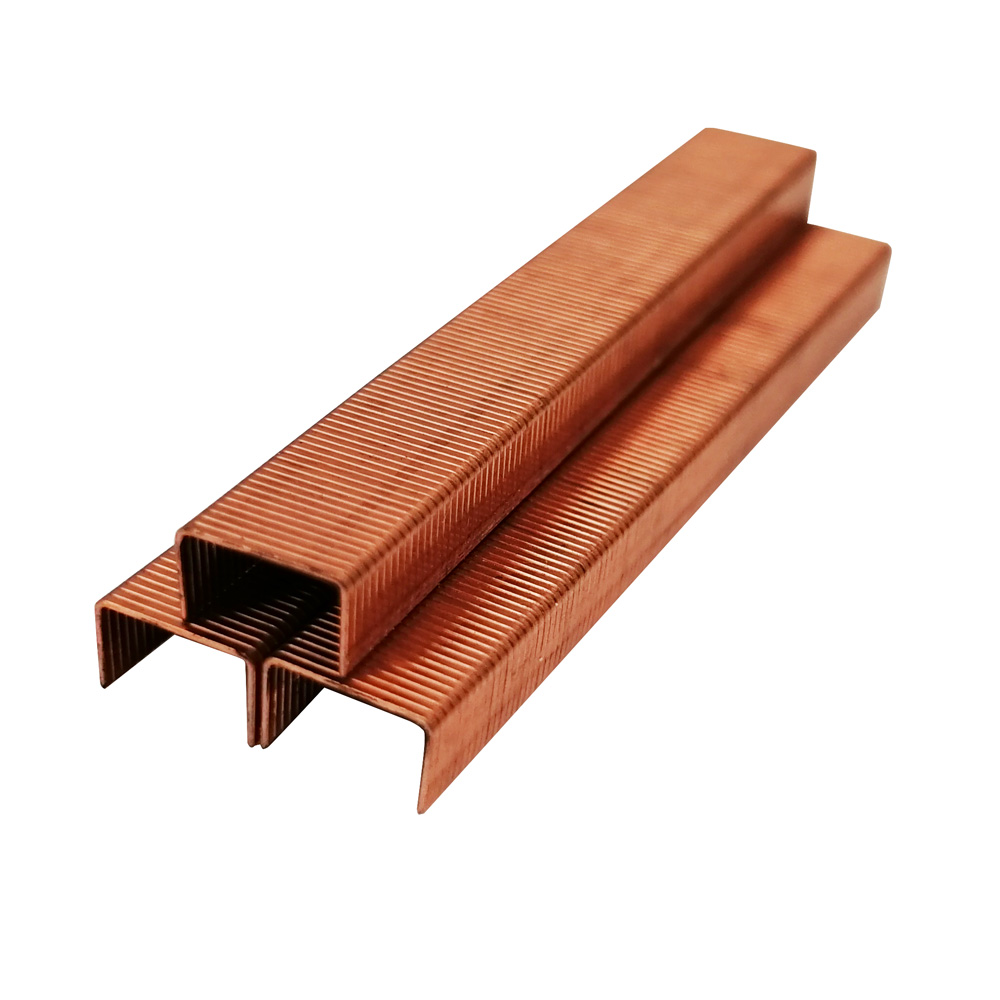 metal copper office staples