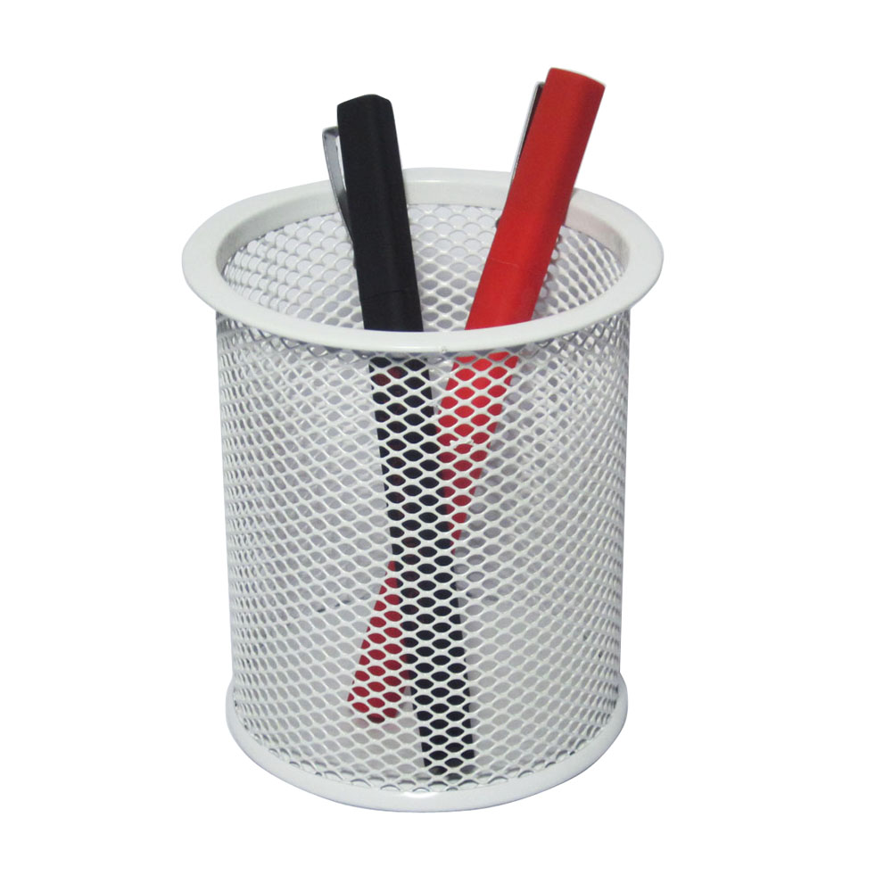 white pen holder