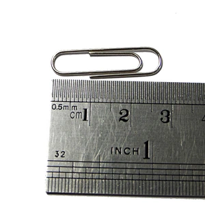 Office desktop standard document clip 28mm metal paper clip