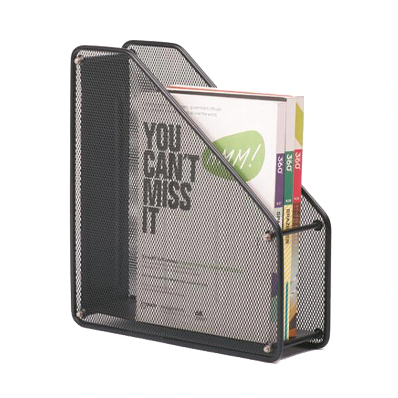 Office desktop metal organizer magazine document file holder