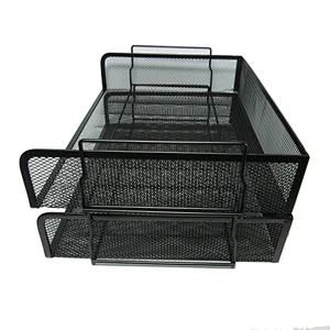 Office stackable desk document organizer file tray