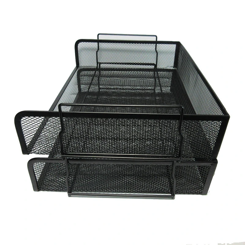 Office stackable desk document organizer file tray
