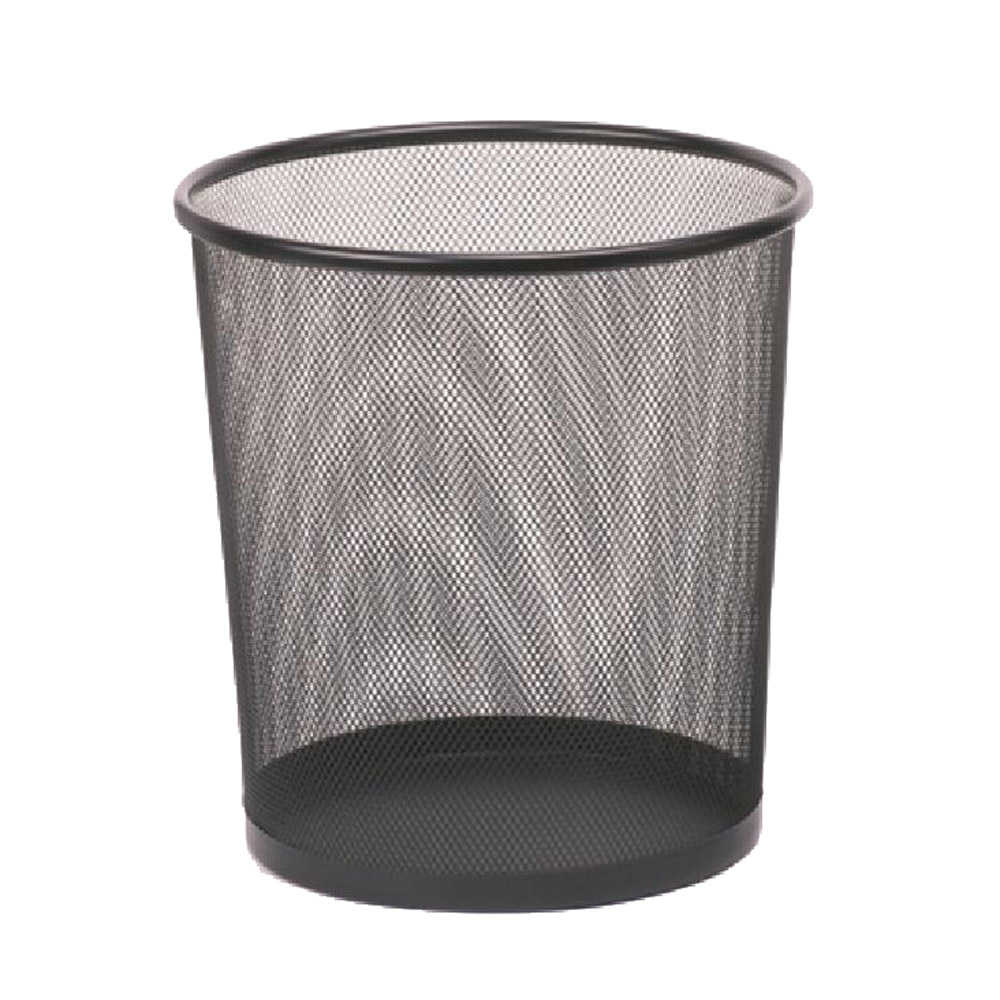 round metal waste basket