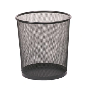 Medium size mesh round paper wire mesh waste basket