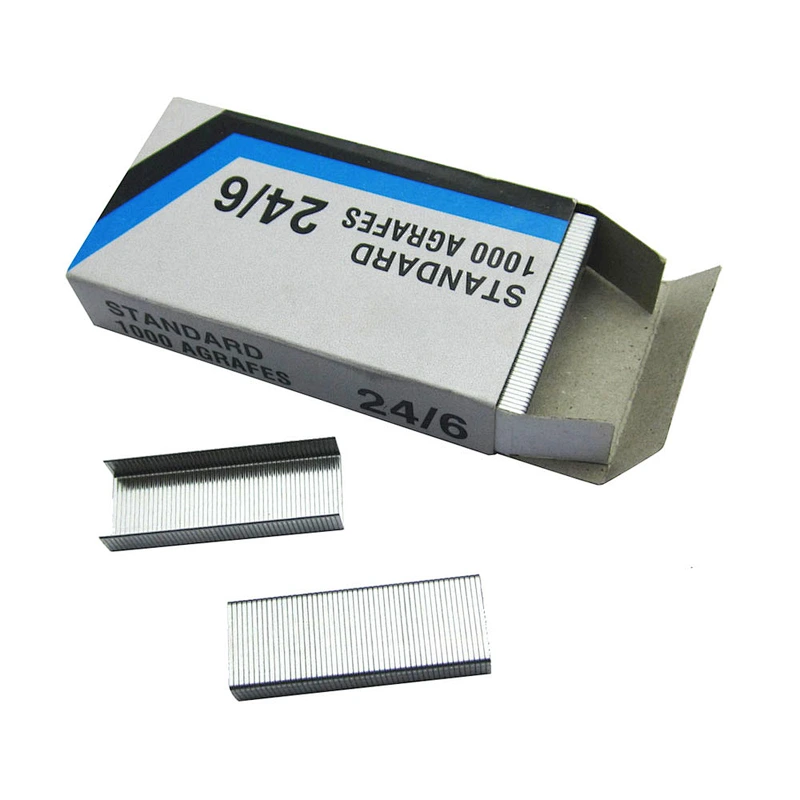 Office galvanized 24/6 paper stapler standard staples