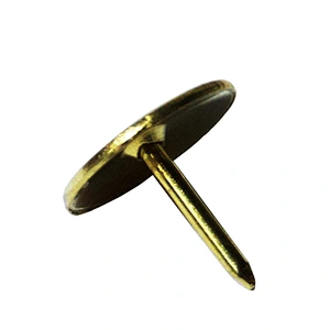 Office desktop classic notice board pins round head gold push pin
