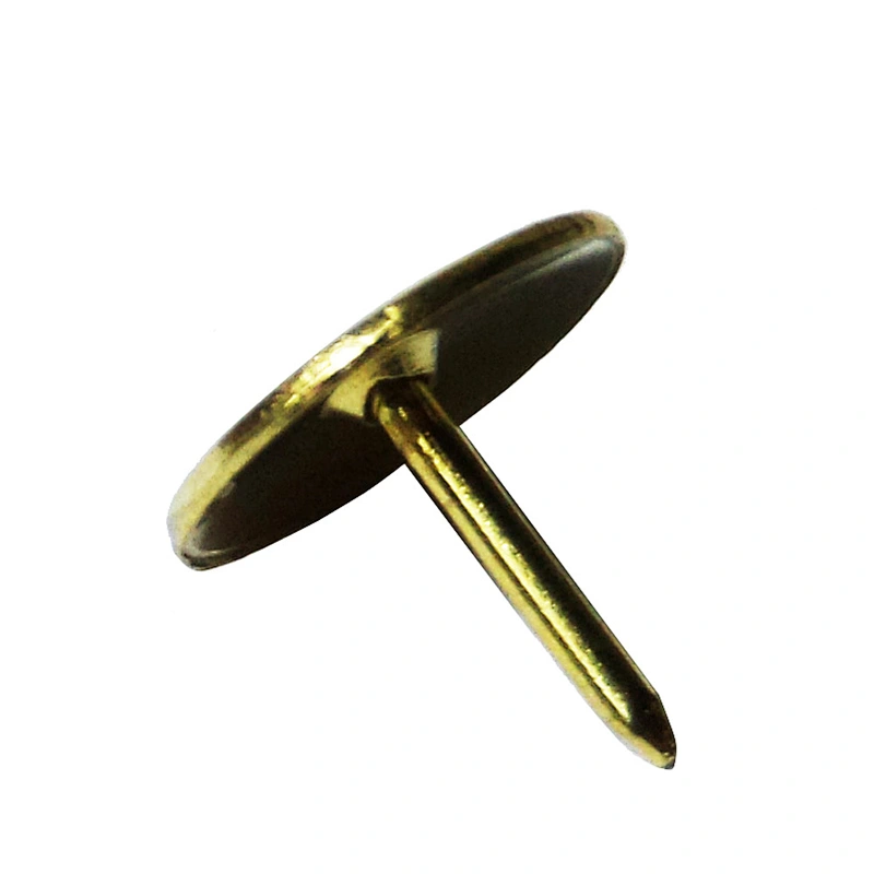 Office desktop classic notice board pins round head gold push pin