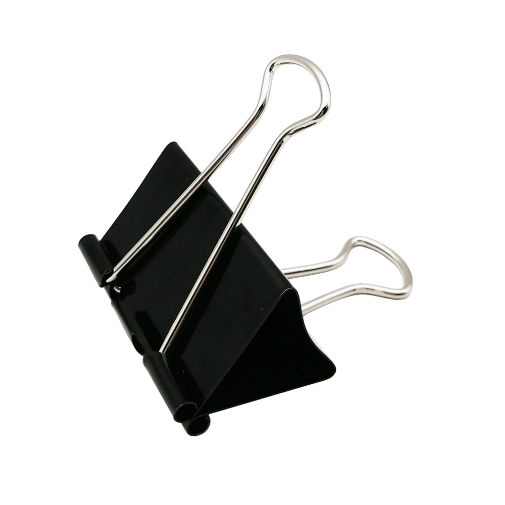 desktop black binder clip